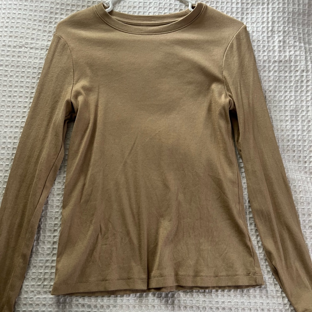 Tan long sleeve shirt